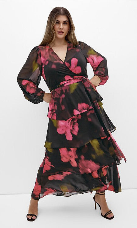 Jade Blossom Print Maxi Dress - jade