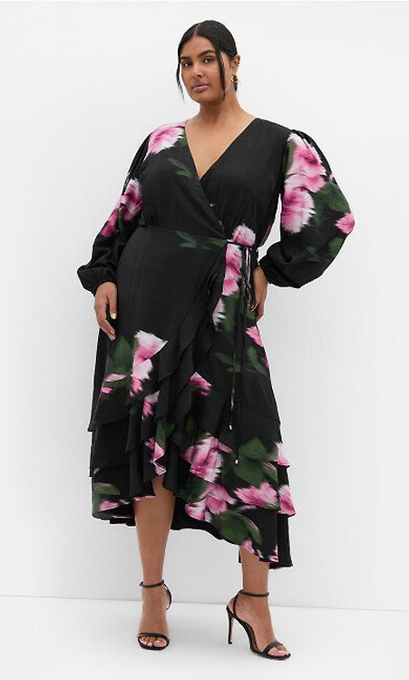 Jade Blossom Print Maxi Dress - jade