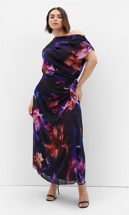 Jade Blossom Print Maxi Dress - jade